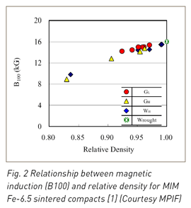 High density MIM offers potential for soft magnetic applications - 000782