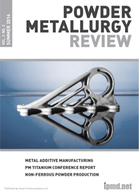 Powder Metallurgy Review Summer 2014 available for free download - PMR-Summer-2014-enews