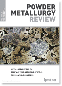 Powder Metallurgy Review: Winter 2014 issue out now - PMR-Winter-2014