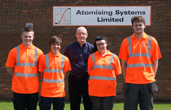 Expansion at Atomising Systems - Apprentices-2015-July-press-sized