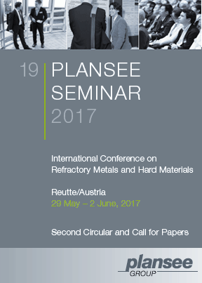 Call for Papers issued for the 19th Plansee Seminar 2017 - plansee