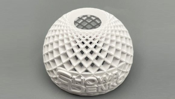 A part showcasing the high-purity alumina resulting from the collaboration between Tethon 3D and Showa Denko America (Courtesy Showa Denko KK)