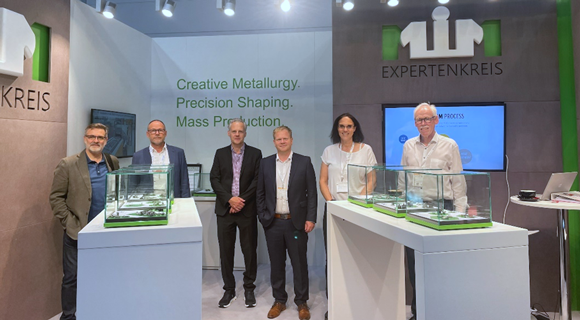 MIM Expertenkreis booth and representatives at Newcast 2023 (Courtesy MIM Expertenkreis)