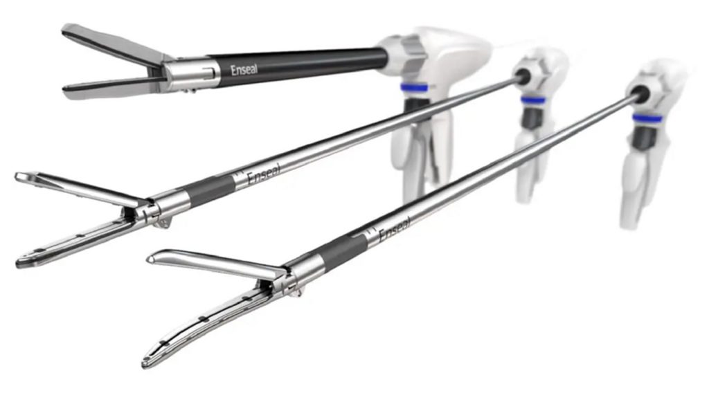 Fig. 1 Tissue sealing instrument for minimally invasive surgery (Courtesy J&J)