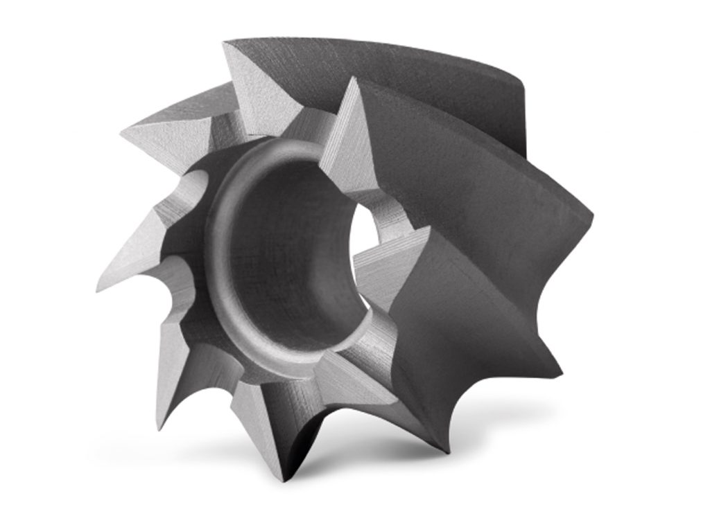 Fig. 1 A milling cutter, produced by BJT from M2 tool steel, 380 g (Courtesy Indo-MIM)