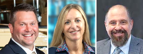 (Left to right) Kevin Pudliner, VP, Information Technology; Susan Van Scoyoc, VP, Energy, Resilience, and Sustainability; and George Appley, Senior Advisor (Courtesy CTC)