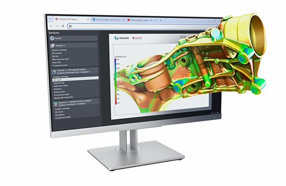 New HTML-format reports enable users at all levels or expertise to better understand the results of scan-data analyses (Courtesy Volume Graphics)