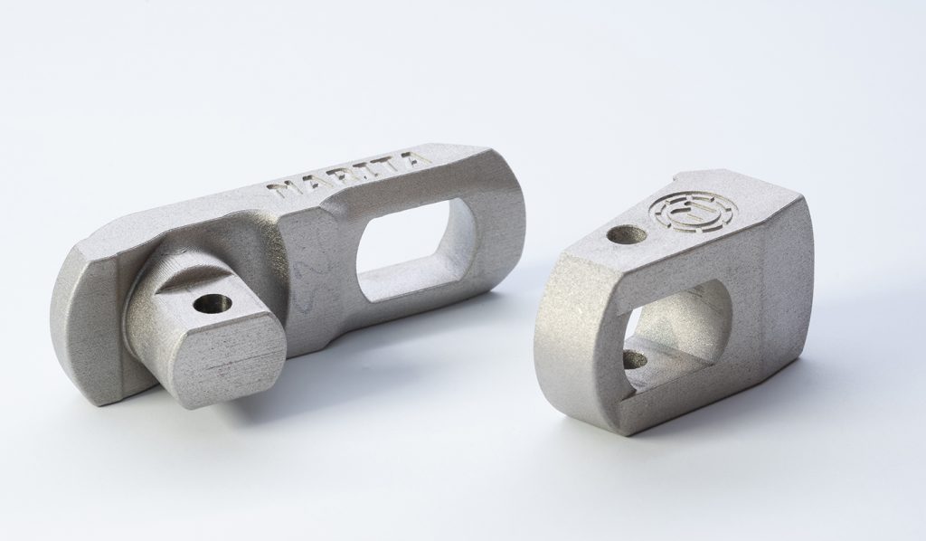 Fig. 11 3DEO Inc.’s fastener assembly, an Award of Distinction winner in the Metal Additive Manufactured Hardware/Appliance category (Courtesy MPIF)