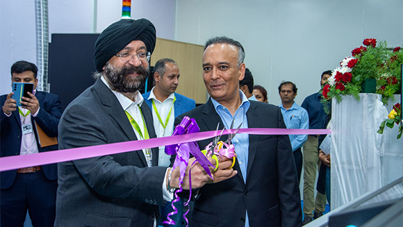 From left: Savi Baveja, President at HP 3D Printing, and Krishna Chivukula Jr., CEO at Indo-MIM, officially open the Additive Manufacturing cell (Courtesy Indo-MIM) 