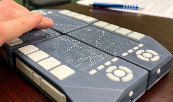 The Cadence tablet is reported to be the first device to display tactile graphics that move and change beneath a user’s fingers (Courtesy MPP)