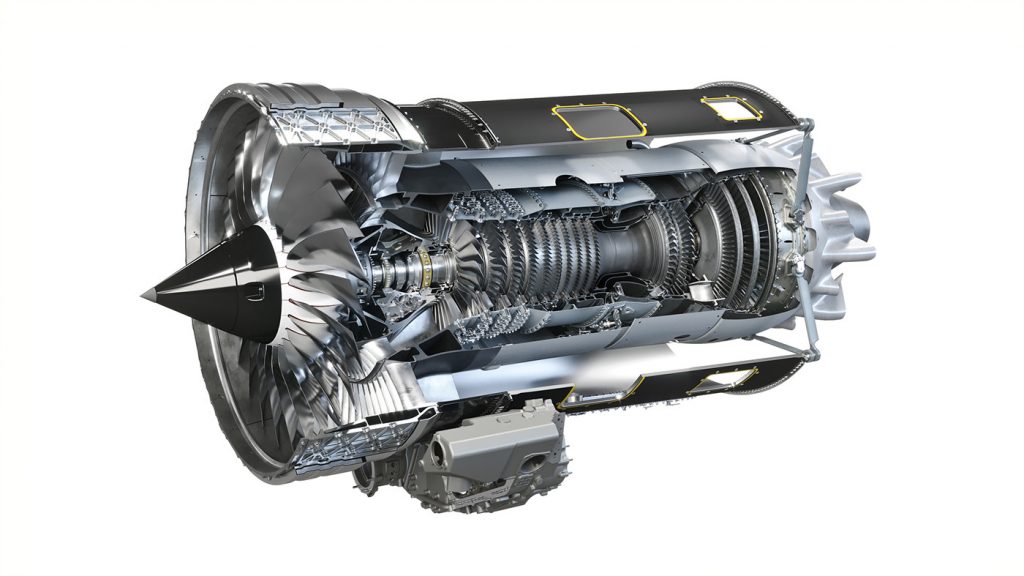 Fig. 12 Detail of the Pearl 15 engine showing the MIM vanes – located on the right-hand side of the engine (Courtesy Rolls-Royce plc)