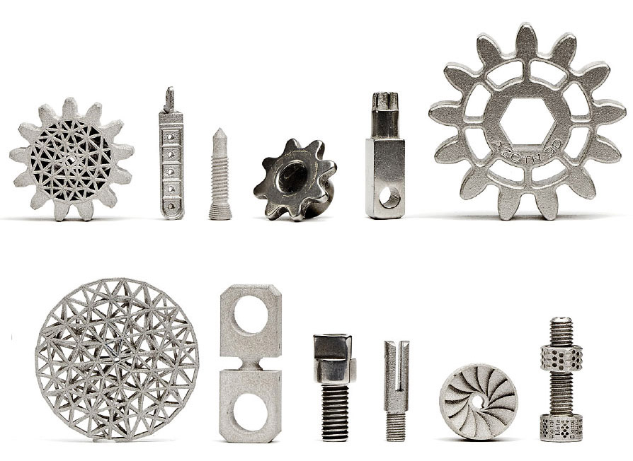 Fig. 13 Small precision 316L parts produced by Azoth using Binder Jetting (Courtesy Azoth)