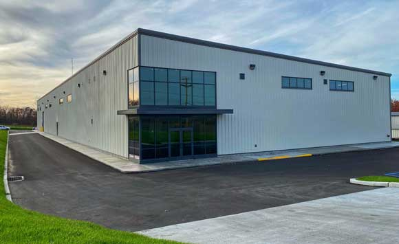 Shown above is Advanced Powder Products’ production building prior to the fire (Courtesy Advanced Powder Products)