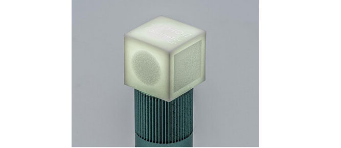 Fig. 7 Alumina component with graded porosity [27]