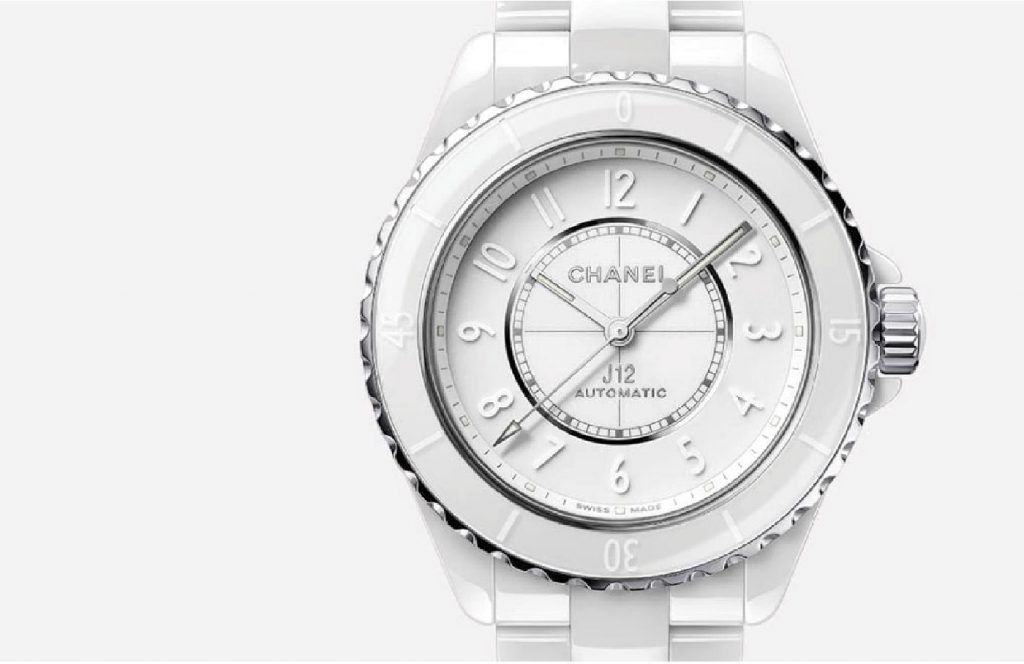 Fig. 1 Chanel’s J12 ceramic watches are amongst the highest profile examples of CIM in the luxury sector. Today, Chanel SAS holds a majority stake in INMATEC (Courtesy Chanel/INMATEC)