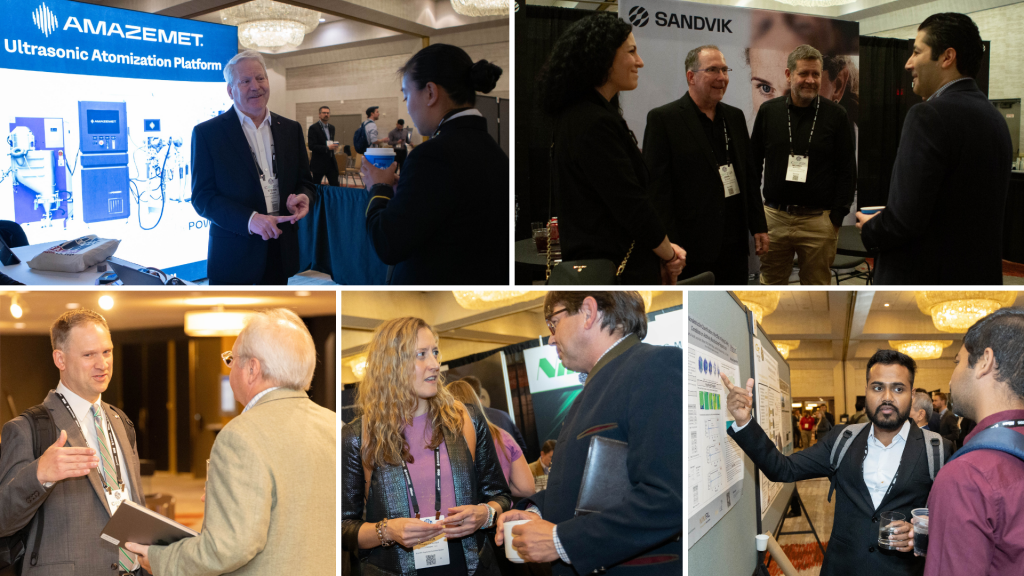 Fig. 4 Scenes from ICAM’s networking and sponsor expo (Courtesy ICAM 2024)