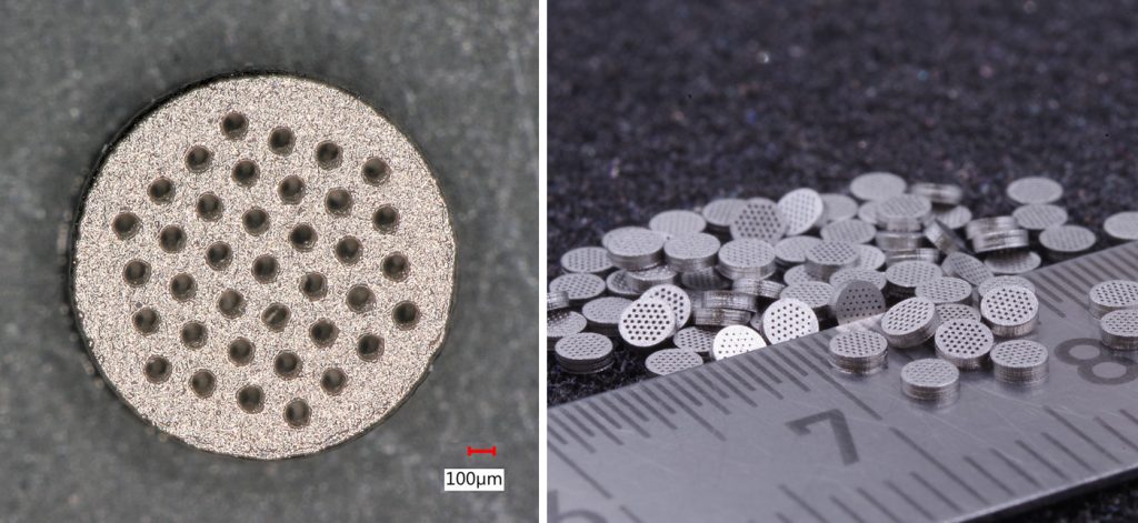 Fig. 40 316L filters (Courtesy Eric Bert, ICAM 2024)