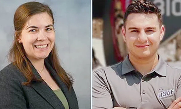 Dr Colleen Murray (left), recipient of AMUG’s 2025 Randy Stevens Scholarship, and Justin Levy, recipient of AMUG’s 2025 Guy E Bourdeau Scholarship (Courtesy AMUG)