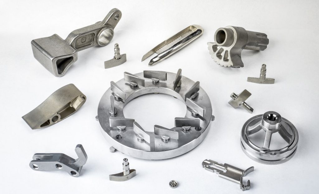 Fig. 4 A selection of MIM automotive parts produced by AFT-Hungary, a leading supplier of heat-resistant turbocharger components (Courtesy AFT-Hungary)