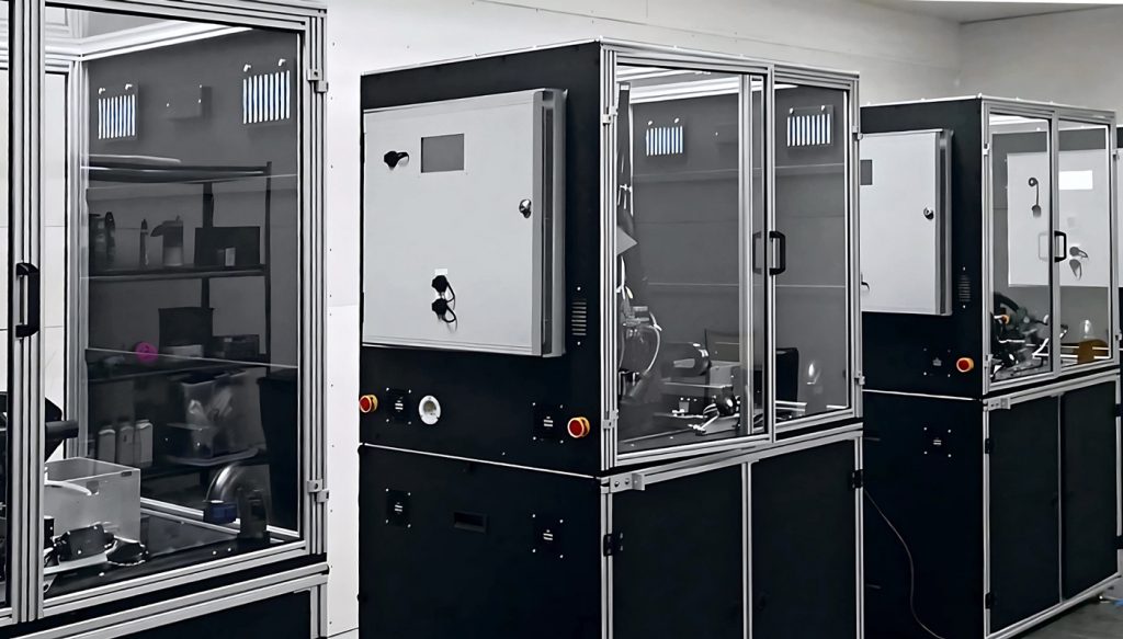 Fig. 6 These early generation machines are used for ongoing process development (Courtesy 3DEO)