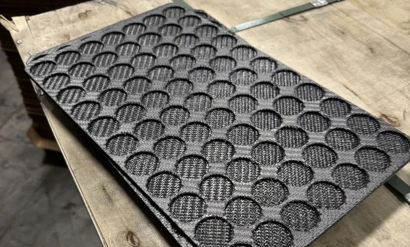 Americarb’s new commercial-grade Ceramic Matrix Composite (CMC) trays for the sintering of metal powder parts (Courtesy Americarb)