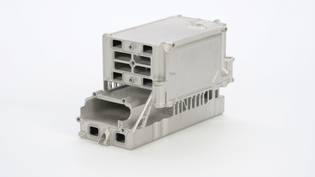 Fig. 2 Binder Jetting successes are rarely shared, so the work of contract manufacturers, when it can be publicised, provides rare insight. This 316L fluid matter exchanger won a Grand Prize for Azoth in the MPIF’s 2023 Design Excellence awards (Courtesy MPIF/Azoth)