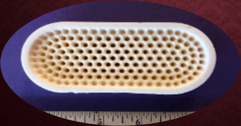 Fig. 6 An alumina spinneret used in the textile industry (Courtesy William Corbett [1]