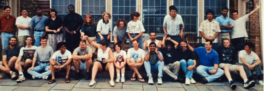 Fig. 35 An earlier photo of students with Prof German [6]

