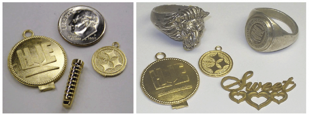Fig. 51 Some of the early jewellery parts made by HJE [9]