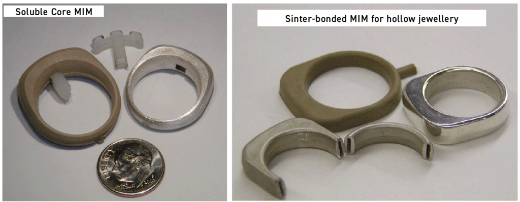 Fig. 52 A couple of concepts for making hollow jewellery parts made by HJE [9]