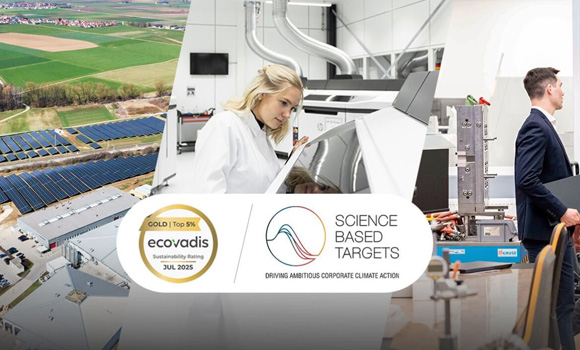 Oechsler has been awarded the Gold Medal in the EcoVadis sustainability rating (Courtesy Oechsler AG)