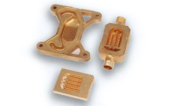 Tungsten copper heat sinks enable the components to leverage the properties of both materials (Courtesy AMT)