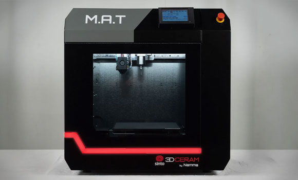The Multi Advanced Technology (MAT) technology combines Fused Filament Fabrication, Material Extrusion and machining (Courtesy 3DCeram Sinto) 