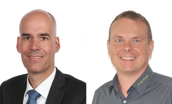 Oliver Stiegen (left) has been named Managing Director for Sales. Harald Böck (right) is now Technical Managing Director (Courtesy OBE)