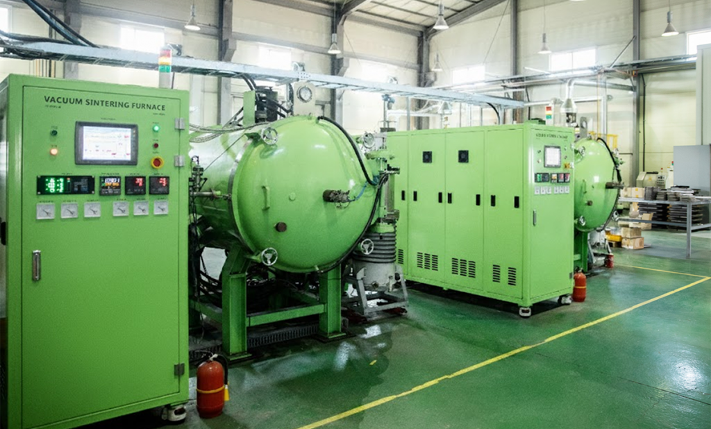 Fig. 3 Vacuum sintering furnaces at MTIG’s Hwaseong plant used for densification of titanium MIM parts (Courtesy MTIG)