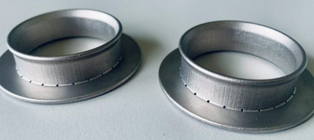 Fig. 3 Aero engine combustor demonstrators manufactured by Binder Jetting (Courtesy Rolls-Royce)