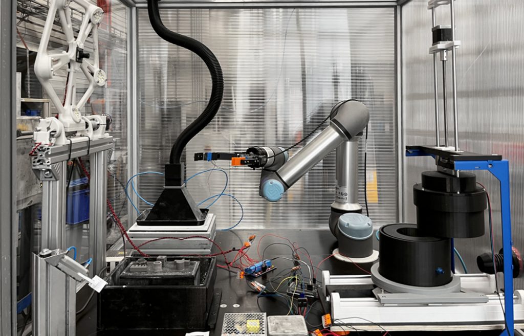 Fig. 3 Overview of the QualiJet automated depowdering system (Courtesy IPH)