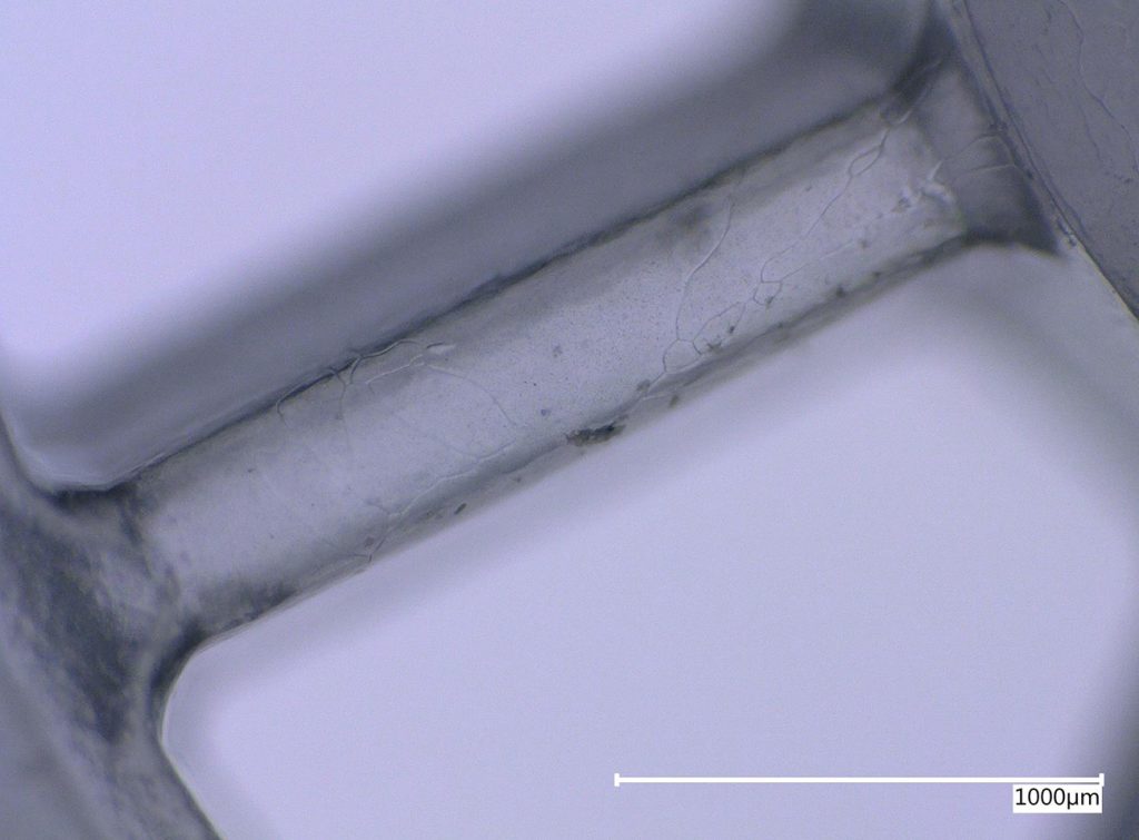 Fig. 3 Detail of the transparent alumina wheel shown in Fig. 2 (Courtesy EnCeram)