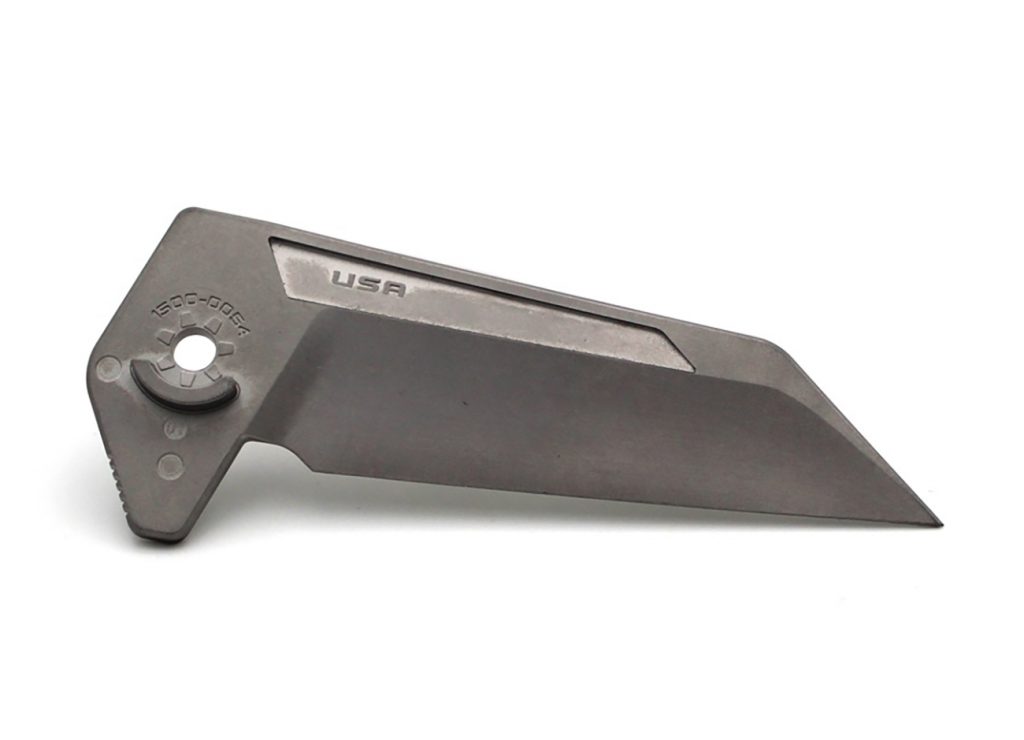 Fig. 6 ARC Group Worldwide: knife blade with as-moulded geometry for pocketknife (Courtesy MPIF)