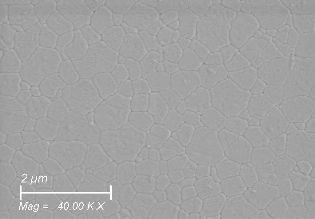 Fig. 8 Cross section of sintered zirconia specimen manufactured with EnCeram SW ZR 3YS L TR