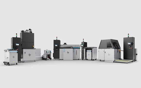 HP’s new Metal Jet S100 Solution for metal Binder Jetting which now features multiple modules including depowdering and curing is now commercially available (Courtesy HP)