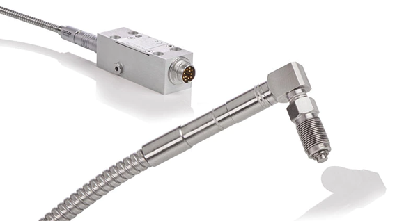 The 4004A miniature melt pressure sensor from Kistler allows for measuring pressure and temperature directly in the hot runner (Courtesy Kistler Group)