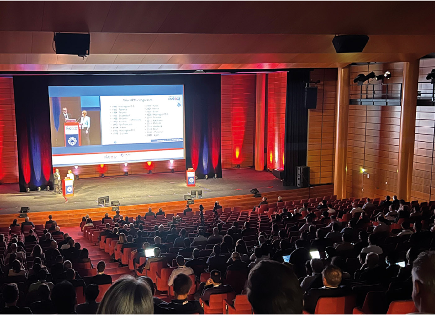 Fig. 1 The plenary session at World PM2022, Lyon, France
