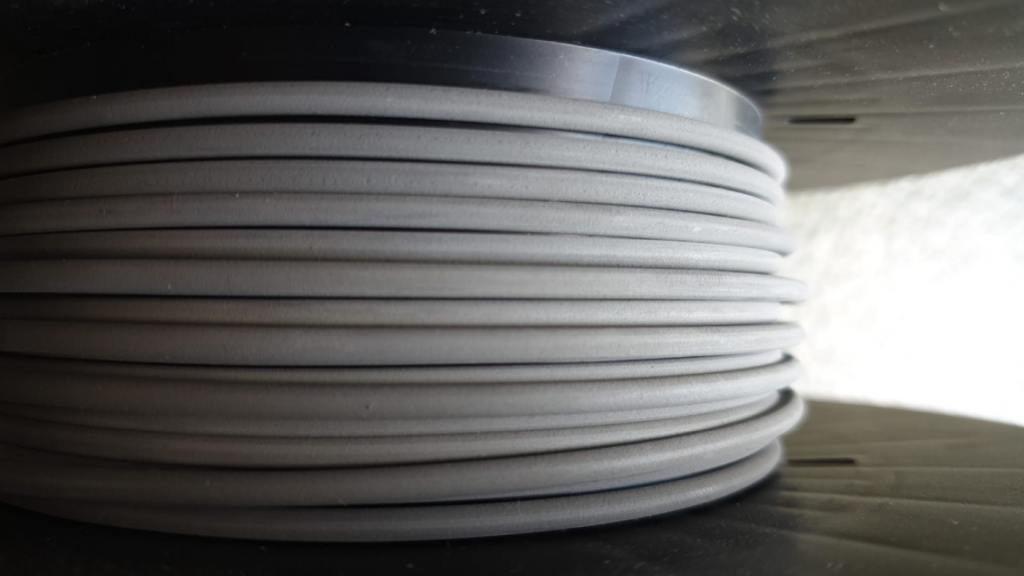 Fig. 1 316L feedstock filament, 2.85 mm diameter