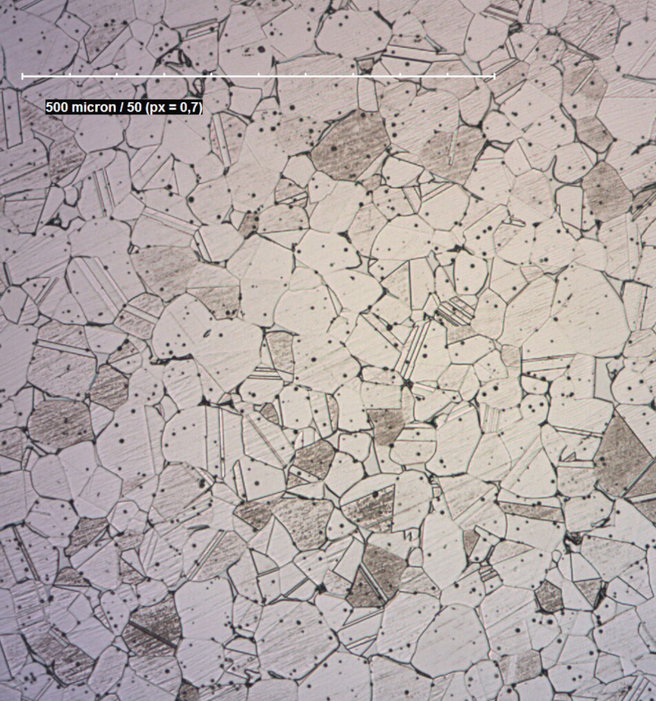 Fig. 7 Microstructure of 316L stainless steel made by CMF
