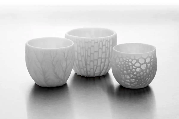 Ceramic resin allows users to additvily manufacture parts with a stone-like finish and fire them to create a fully ceramic piece (Courtesy Formlabs)