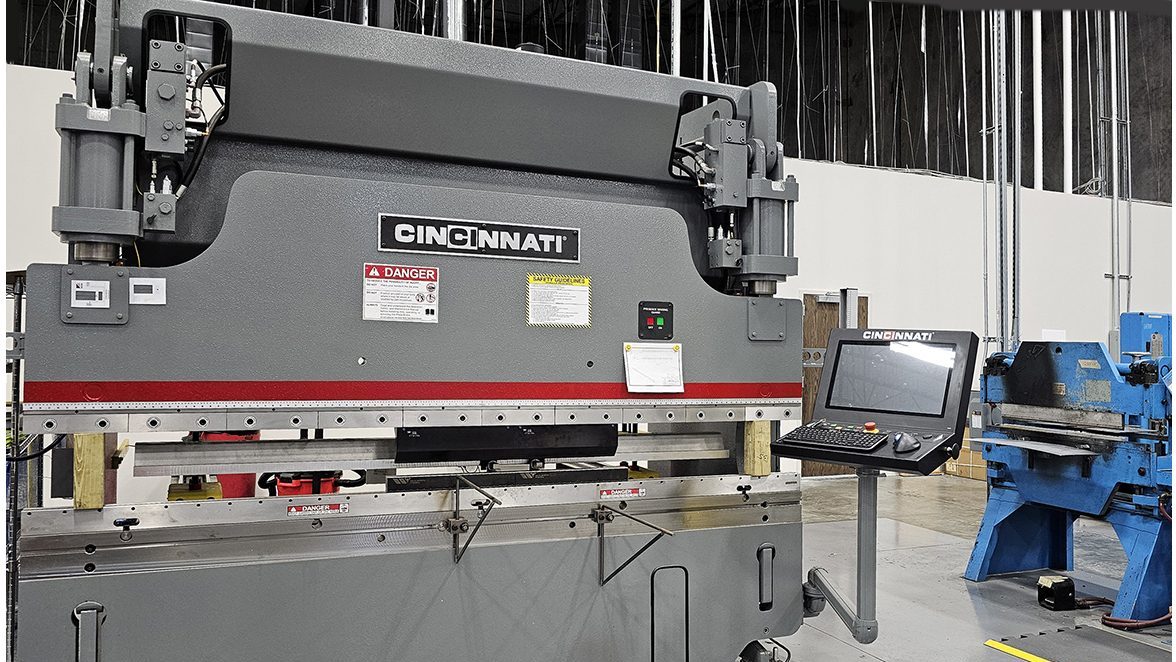 Fig. 7 One of Elnik’s new CNC breaks, brought in to help bring more manufacturing back inside Elnik’s facility (Courtesy Elnik Systems)