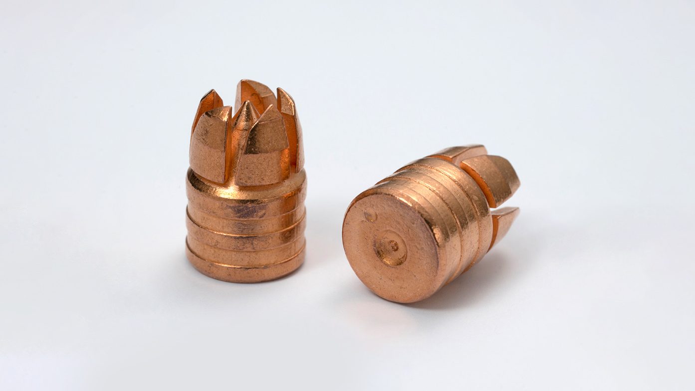 Fig. 11 45-caliber bullet by ARC Group Worldwide for Halo Ammunition (Courtesy MPIF)