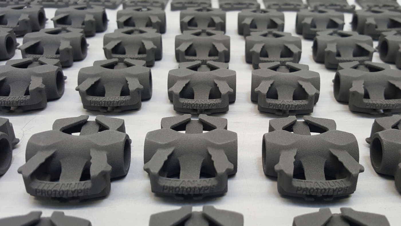 Fig. 5 CMF green parts after depowdering, prior to sintering (Courtesy Titanium GmbH)