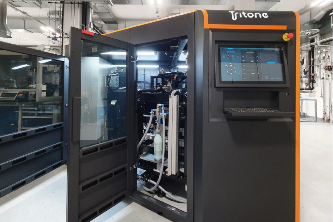 Fig. 7 A Dominant MoldJet system installed at Fraunhofer IFAM, Dresden, Germany (Courtesy Fraunhofer IFAM Dresden) 
